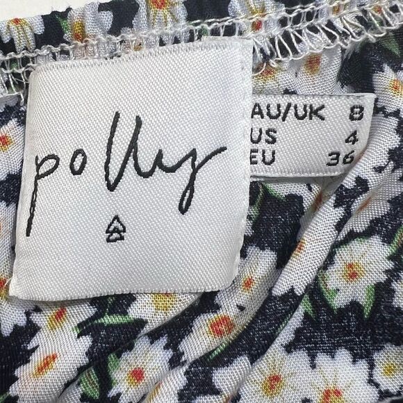 Princess Polly McLeod Blue Floral Drawstring Ruched Halter Ruffle Mini Dress - Picture 6 of 16